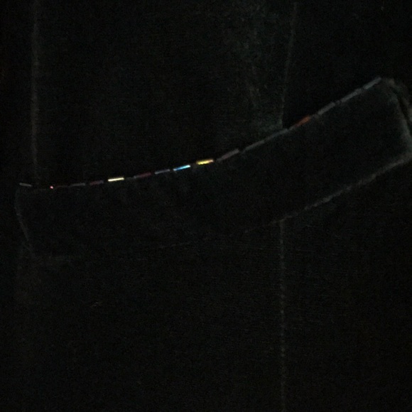 Dark emerald green Velvet cocktail jacket - Picture 3 of 4